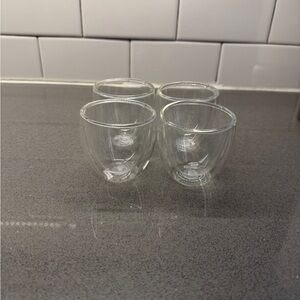 Bodum Double-Walled Glass Espresso Cup Set - Clear (Set of 4)